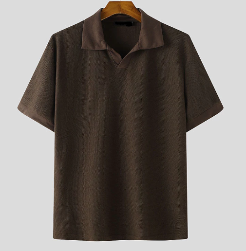 Lapel Short Sleeve Shirt